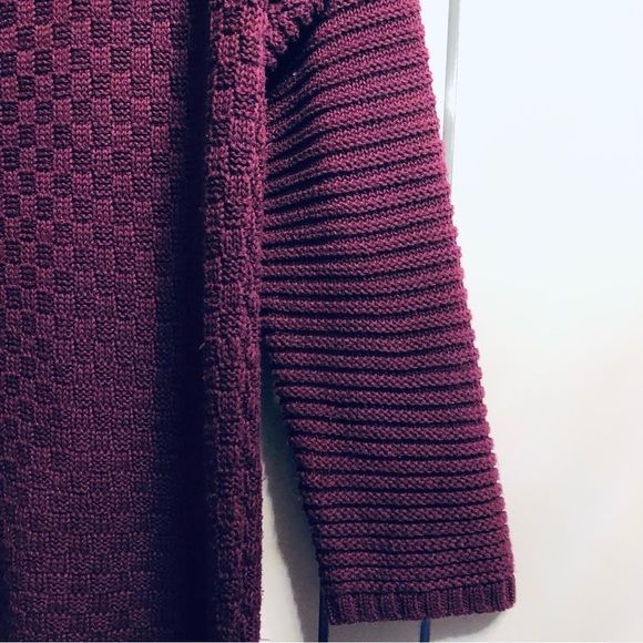 Vince Camuto Medium Purple Long Sleeve Tunic Pull Over Sweater - Picture 2 of 9